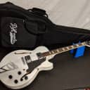 D'Angelico New York Premier SS Semi-Hollow Single Cutaway White HH