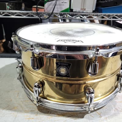 Yamaha SD4455 Brass Snare Drum 14X5.5in | Reverb