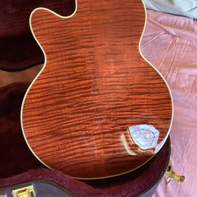Gretsch G6659TFM Players Edition Broadkaster Jr. with Flame Maple Top 2019 - Present - Bourbon Stain image 4