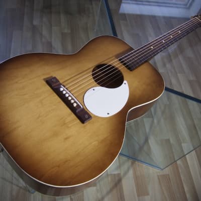 Airline Acoustic Guitar Concert Sized by Kay of Chicago for Montgomery Wards Circa-1960s Sunburst image 6