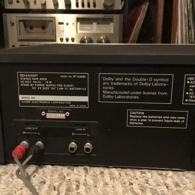 Vintage Sharp Computer Controlled Stereo Cassette Deck Model RT-3388A Japan *NEEDS REPAIRED* image 10