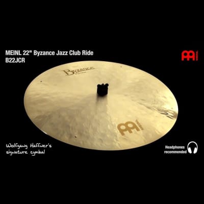 Meinl Byzance Jazz Club Sizzle Ride Cymbal 22 image 3