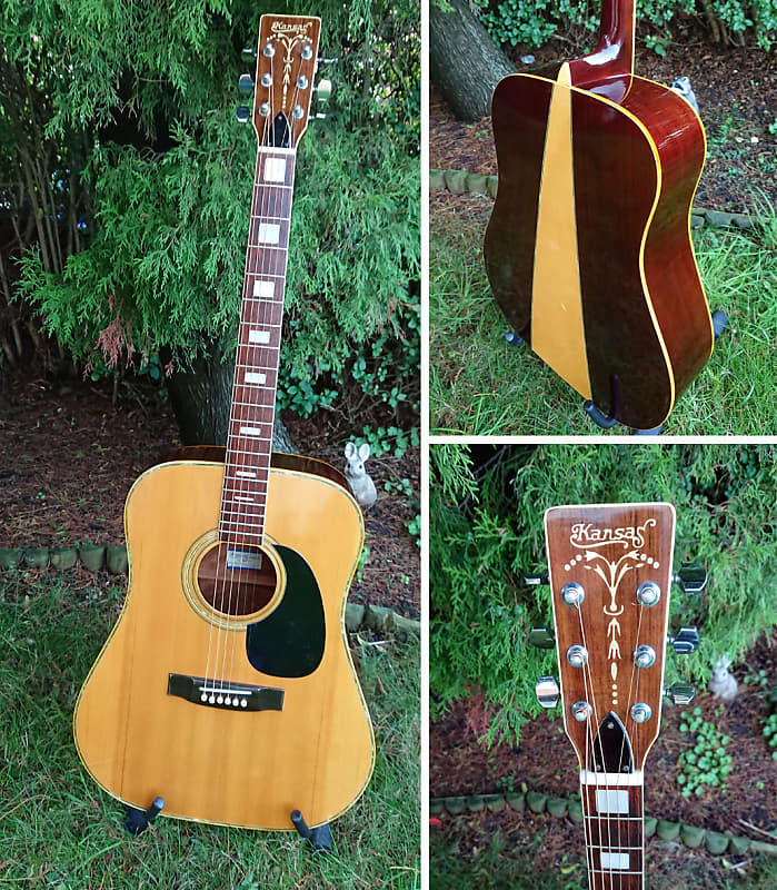 Kansas KW150 Acoustic Guitar Vintage Kiso Suzuki Japan circa