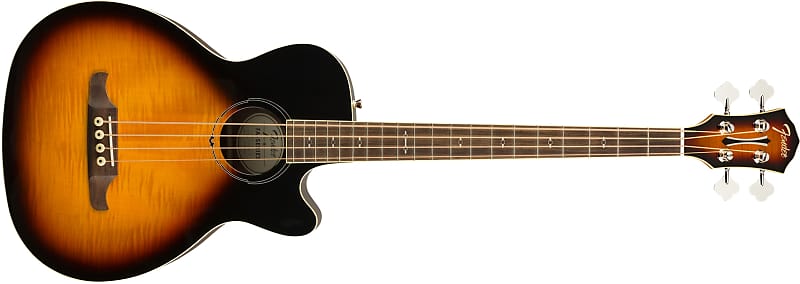 Fender FA-450CE 4-String Maple / Mahogany Acoustic Bass with Laurel Fretboard 2019 - 3-Tone Sunburst image 1