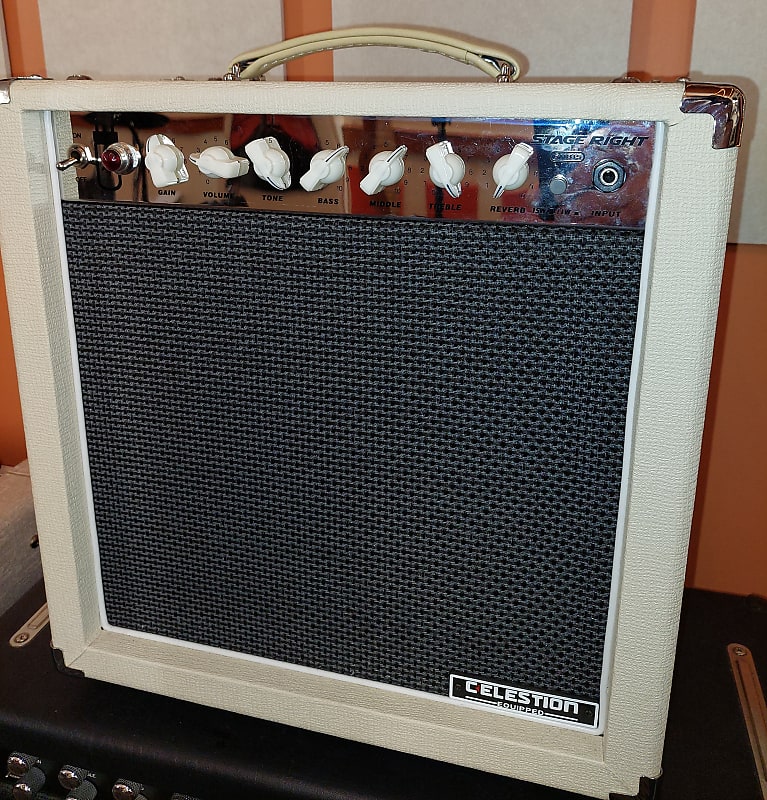 Monoprice Stage Right 15 Watt Tube Amp Cream (Model 611815) Reverb