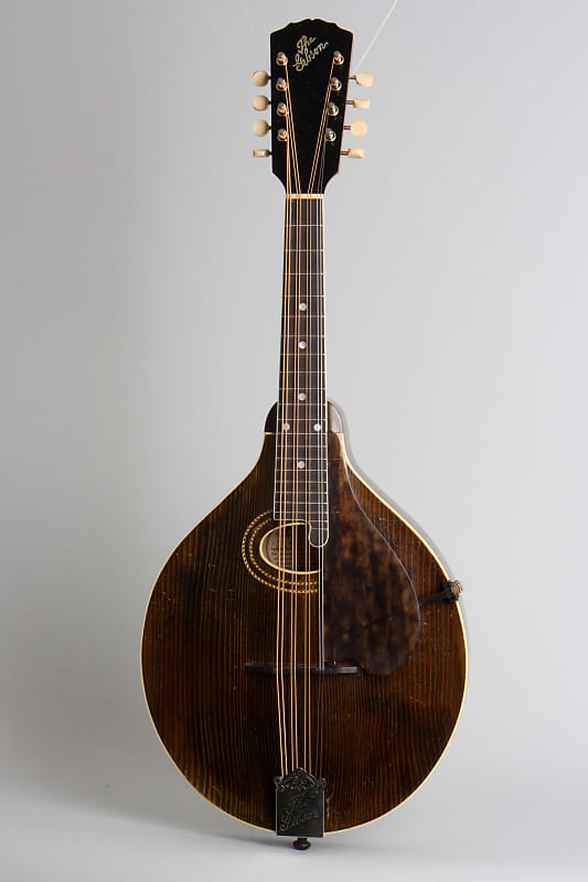 Gibson  Style H-1 Carved Top Mandola (1918), ser. #48206, original black hard shell case. image 1