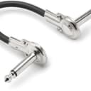 Hosa IRG-100.5 Low-Profile Right-Angle Guitar Patch Cable, 6 inch
