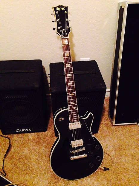 Univox Les Paul Copy 70s Black | Reverb