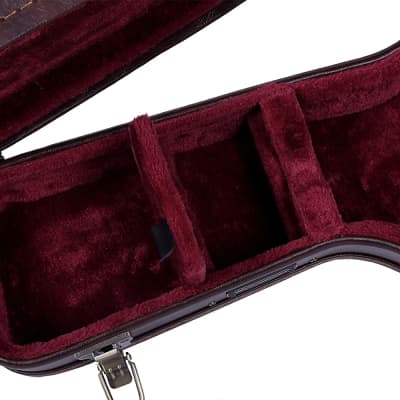 Crossrock CRW600MF F-body Mandolin Deluxe Wooden Hard Case with Leather Look No Fearing in Traving image 5