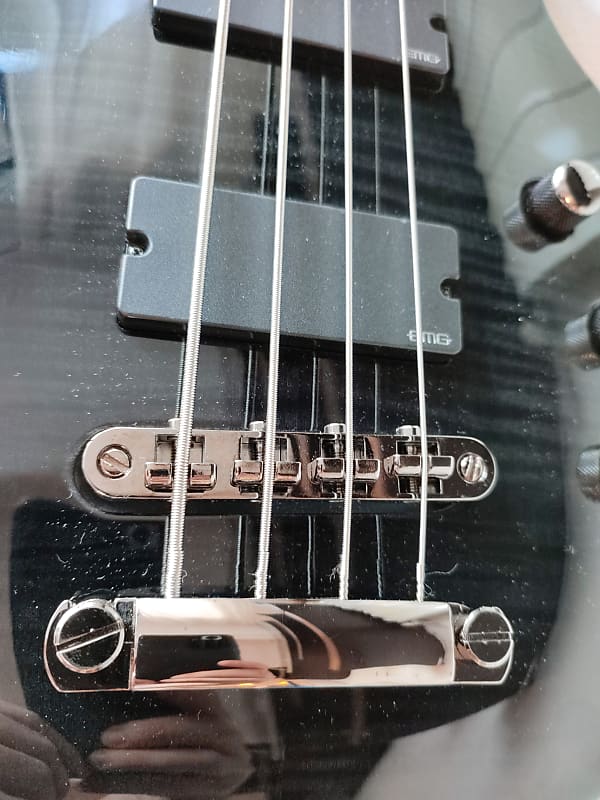 Les Paul Bass ESP LTD EMG Active EC-414 Eclipse See Thru Les Paul Bass ESP LTD EMG Active EC-414 Eclipse See Thru
