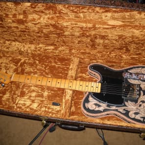Fender/ Scarecrow Guitars Custom handtooled leather wrapped JD telecaster w/ Joe barden Pickups image 3