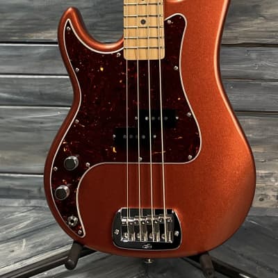 Used G&L Left Handed USA LB-100 4 String Electric Bass with Case- Spanish Copper Metallic image 1