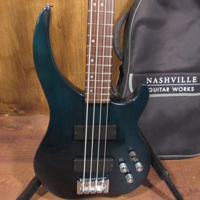 Samick Greg Bennett CR-F2/TBL Corsair 4 String Neck Through Factory 2nd Bass Guitar With Gig Bag for sale