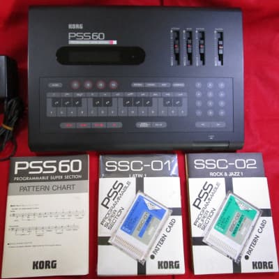 KORG PSS60 80's Programmable accompaniment machine w/ Pattern card x2 PSU image 2