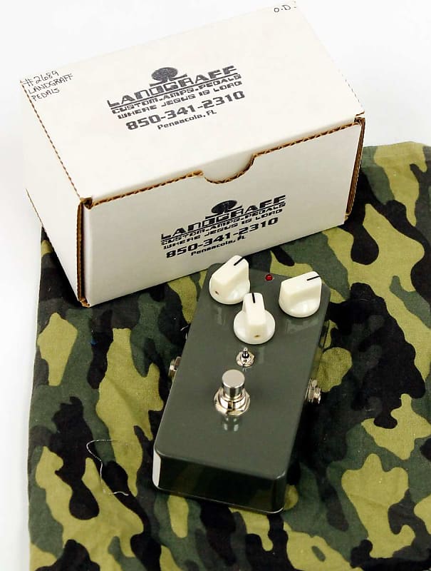 John Landgraff Dynamic Overdrive Pedal #2689, Ex, Green, Hand | Reverb