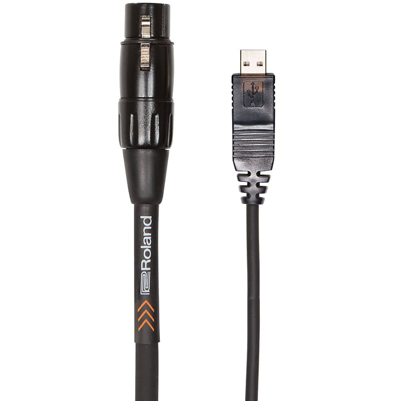Roland RCC-10-USXF 10Ft Black Series Interconnect USB to XLR Cable image 1