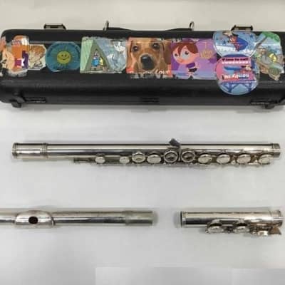 Emerson EF1 Model Flute Silver Plate, USA, Very Good Condition image 4