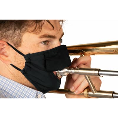 Gator Cases Small-Size Wind Instrument Double-Layer Face Mask - GBOM-SMALLBK image 8