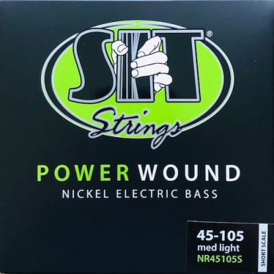 S.I.T Power Wound Nickel Bass Strings; Short scale 45-105
