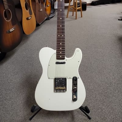 Used K-Line Truxton 2013 Electric Guitar Tele Telecaster Style White with Tweed Case Alder Body image 2