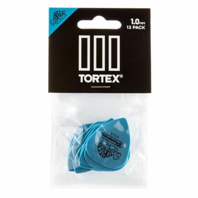Dunlop 462P1.0 Tortex TIII 1.0mm Guitar Picks, Blue, 12 Pack image 4