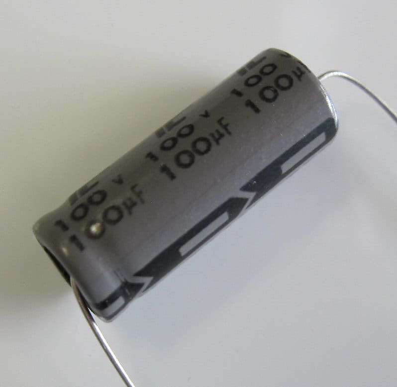 Fender 100uF 100V Axial Electrolytic Capacitor 0026502000 image 1