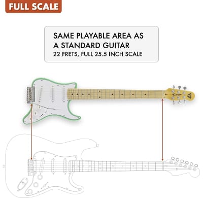 Traveler Guitar Travelcaster Deluxe Electric Guitar (Surf Green) image 3
