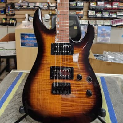 ESP/LTD H-200FM Horizon Guitar Dark Sunburst ESP pickups roasted Jatoba fingerboard image 2