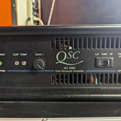 1996 QSC Made In USA 2000 Watt MX2000 Stereo Power Amplifier - Looks Excellent - Sounds Great! image 2