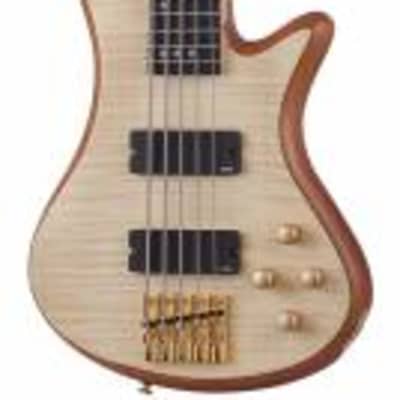 Schecter Stiletto Custom-5 RH 5-String Electric Bass-Natural Satin 2541 for sale
