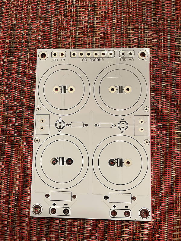 TeabagdiyAudio Dual Rail Power Supply V+ V circuit board Reverb