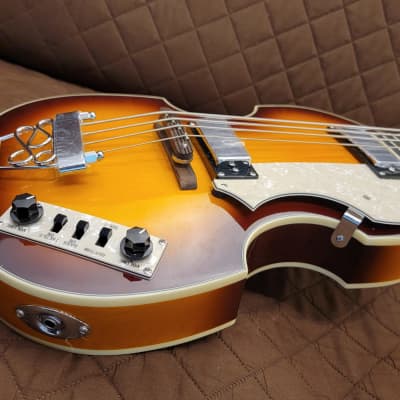Jay Turser JTB-2B-VS Series Semi-Hollow Violin Shaped Body Maple Neck 4-String Electric Bass Guitar image 18