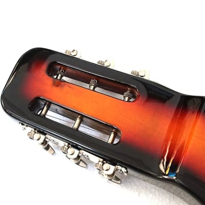 Lap Steel Electric Guitar Sunburst Lap Guitar style with Gig Bag & Slide Bar image 7