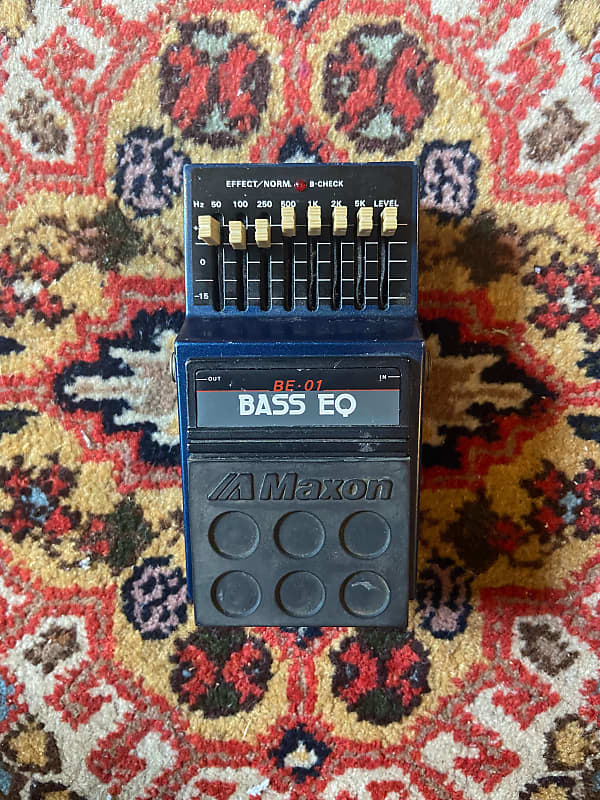 Maxon BE-01, Bass EQ, 7 Band, MIJ, 1980's, Bass Effect Pedal