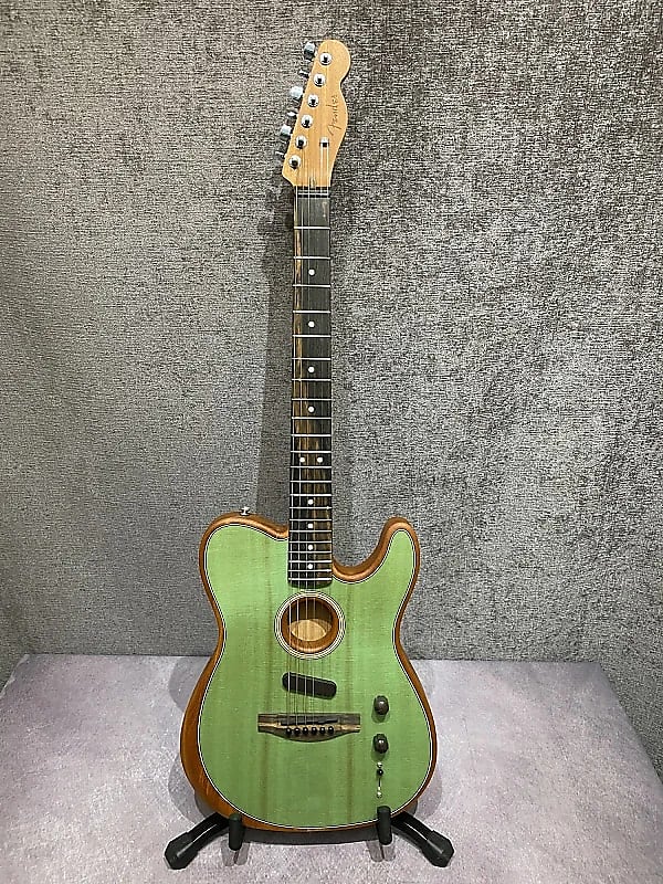 Fender American Acoustasonic Telecaster, Surf Green W/ Bag image 1