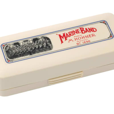 Hohner Marine Band Harmonica 1896BX Key of Eb (E FLAT) with Bonus Mini Harmonica image 3