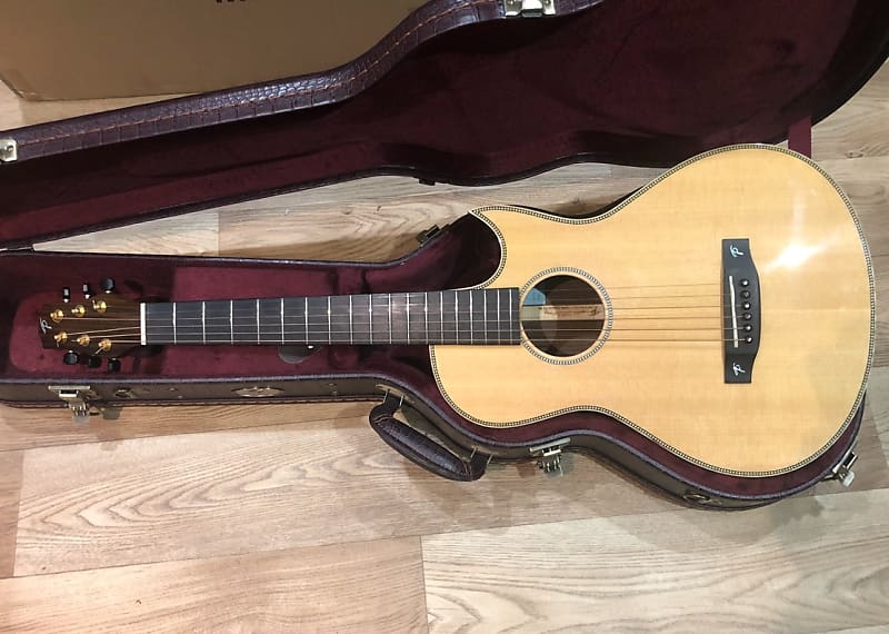 MINT ex demo Terry Pack PLRS parlour guitar,2018  looks like month old, new deluxe case, save £400. image 1