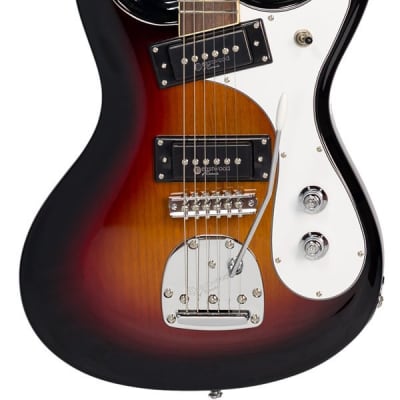 Eastwood of Canada Sidejack Pro DLX - Sunburst - Limited Edition Mosrite-inspired Electric Guitar for sale