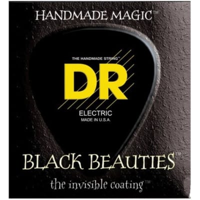 DR Strings Black Beauties Black Colored Electric Guitar Strings: Light To Medium 9-46 image 2