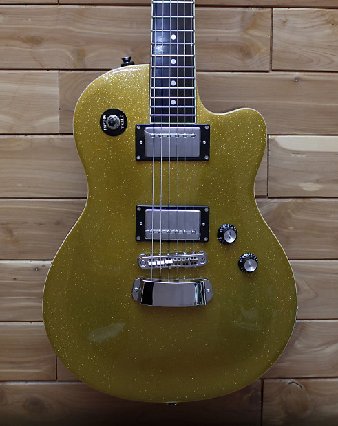 Hagstrom D2H Deluxe Gold Sparkle Electric Guitar | Reverb
