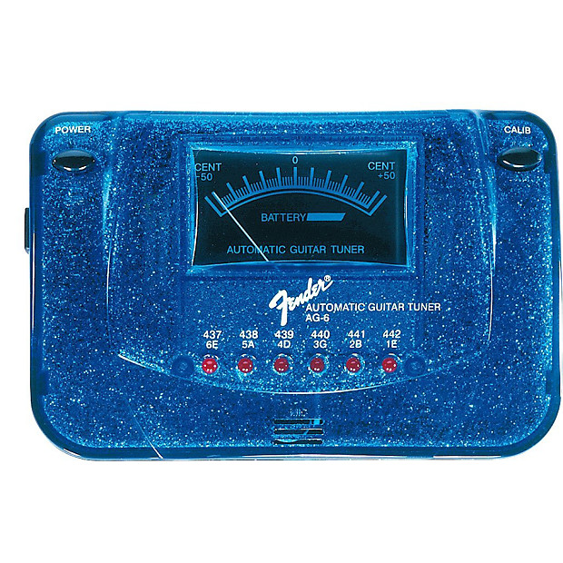 Fender AG 6 Sparkle Tone Automatic Guitar Tuner Blue