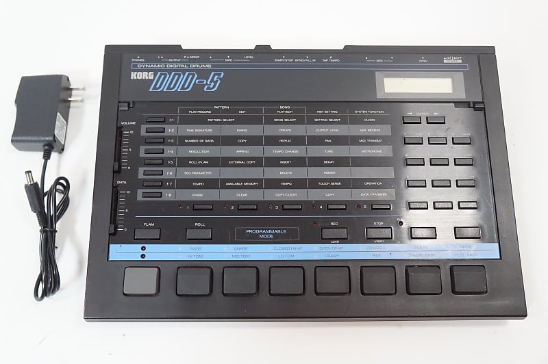 KORG DDD-5 Dynamic Digital Drum Machine 100-240V Adapter Worldwide