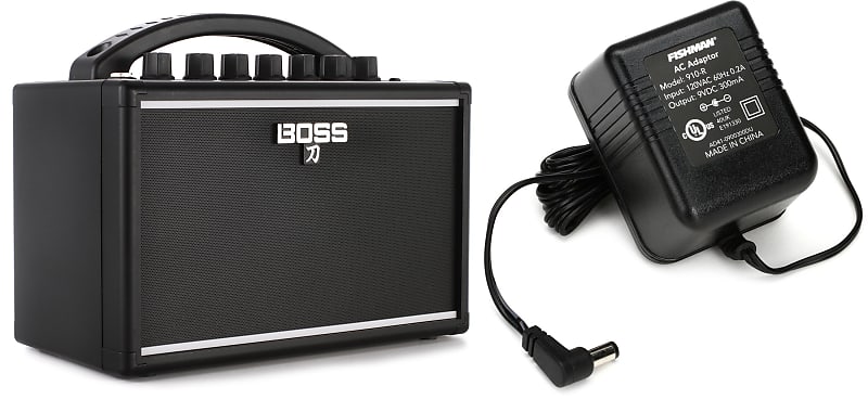 Boss Katana Mini - 7-watt Combo Amp Bundle with Fishman 910R