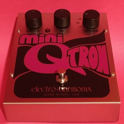 Electro-Harmonix Mini Q-Tron w/wooden box, catalog, 3.5mm converter & sticker image 5