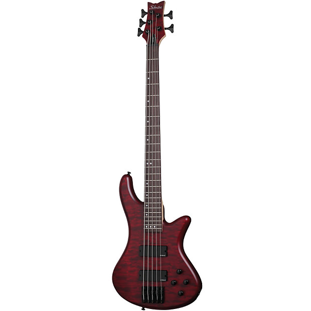 Schecter Stiletto Custom-5 Active 5-String Bass Vampyre Red image 1