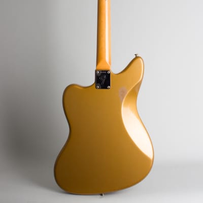 Fender  Jaguar Solid Body Electric Guitar (1966), ser. #183558, original black tolex hard shell case. image 2