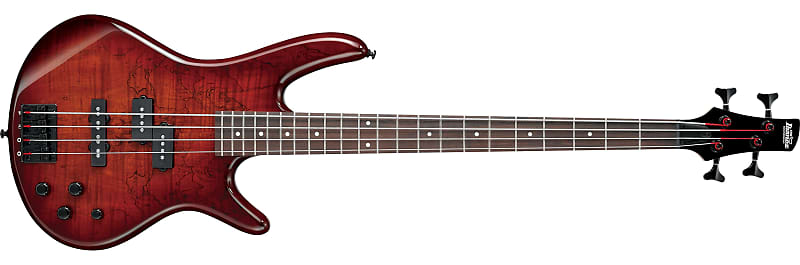 Ibanez GSR200SMCNB Gio GSR Electrci Bass, Spalted Maple Charcoal Brown Burst RW image 1