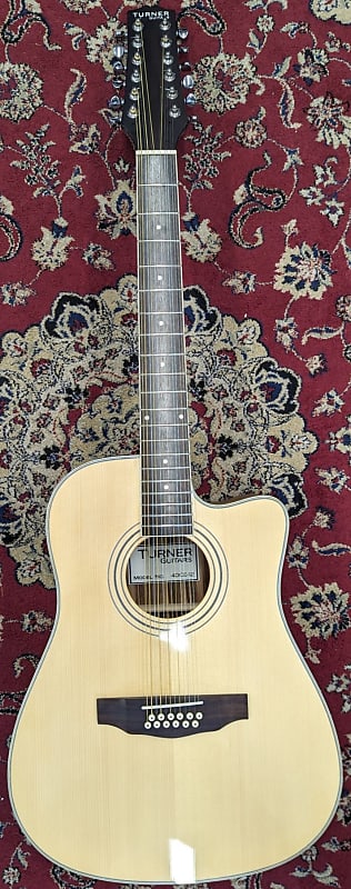 Turner 40CE 12-String Dreadnought Electro Acoustic Guitar image 1
