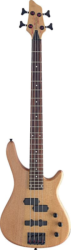 Stagg 4-String "Fusion" Electric Bass Guitar - Natural Semi-Gloss - BC300-NS image 1