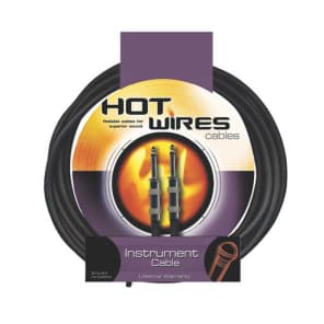 On-Stage IC-10 HotWires 1/4" TS Instrument Cable - 10'